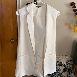 Express White Blazer Vest